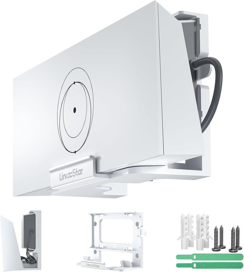 fonken Linkoostar Starlink Gen 3 Router Mount, All in One Starlink Router Wall Mount for Star Link Standard V3 Mesh Router & Gen 3 Power Supply Mounting Kit Accessories-LM-3C - Image 1